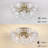 Parisi 5-Light 18.5" Brushed Silver-ish Champagne Semi Flush Mount