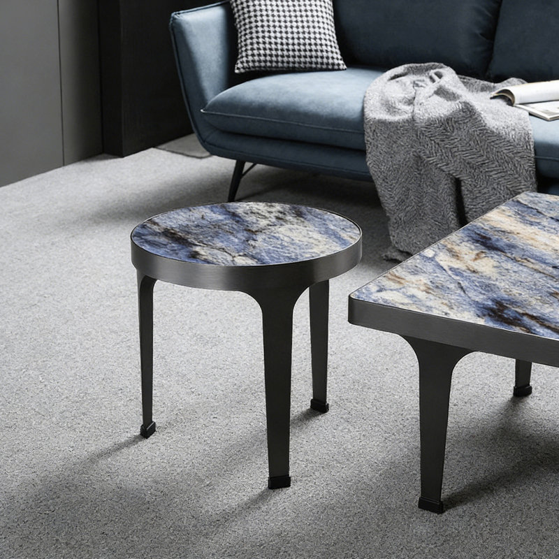 Ensemble de petites tables basses pour petits appartements, Blue