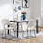 Modern Metal Frame Chenille Upholstered Armchair Accent chair-439882368