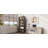 76.75'' Tall Iron Display Cabinet With Glass Doors, 5-Tier Steel Barister Bookcase With LED Lights For Collectibles, Modern Style Curio Cabinet For Home Living Room Office Study & Playroom-315316435