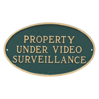 Plaque de jardin « Property under Video vidéosurveillance » bogdans Property