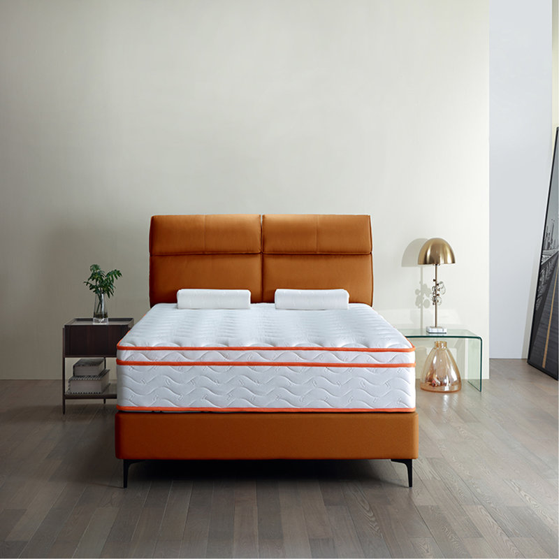 Matelas pour grand lit, 10 pouces dans une boîte, mousse à mémoire de forme et ressorts ensachés, fermeté moyenne, respirant doux, relief avec mousse de gel, ressorts individuels, soutien ferme,