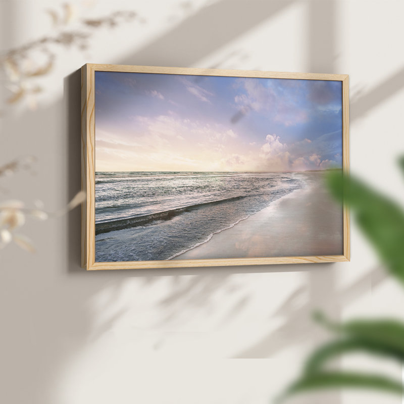 Zoey Beach -Framed Print - Restickable, Natural, 16" H x 20" W
