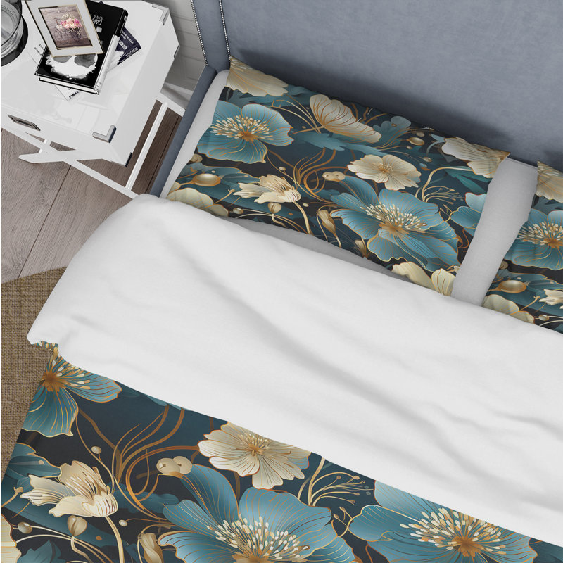 Ensemble de housse de couette Modern Inspirations, Housse de couette pour grand lit et 2 taies décor