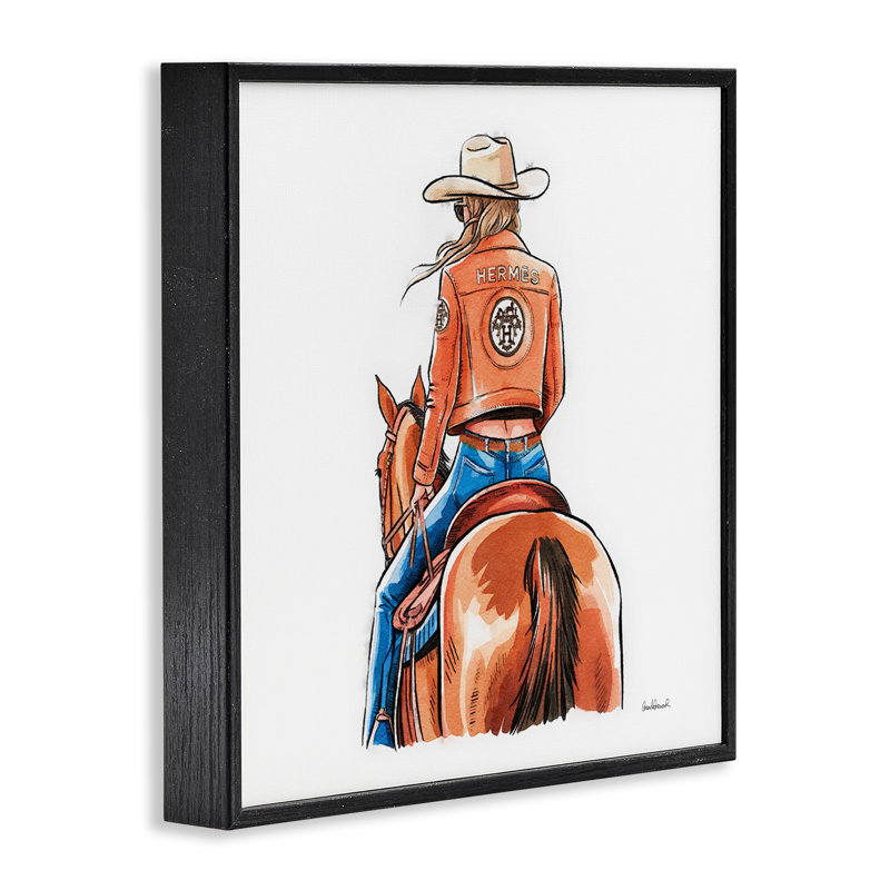  Art de giclée encadrée par Amanda Greenwood, H 24 po x l 24 po, Giclée encadrée noir minuit