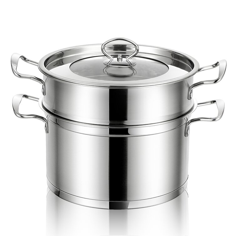 Oster Sangerfield 6 Qt. Stainless Steel Multi-Pot with Steamer Insert and  Lid & Reviews