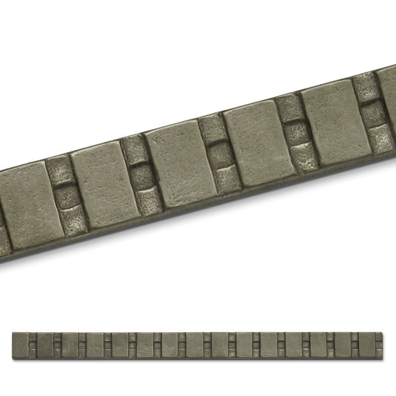 Ladder 10" x 0.75" Metal Liner Tile Trim, Traditional Bronze