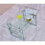 Table basse transparente en verre trempé - Design épuré et moderne