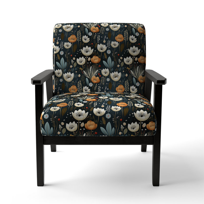 Fauteuil d'appoint rembourré Whimsical Bohemian Bliss