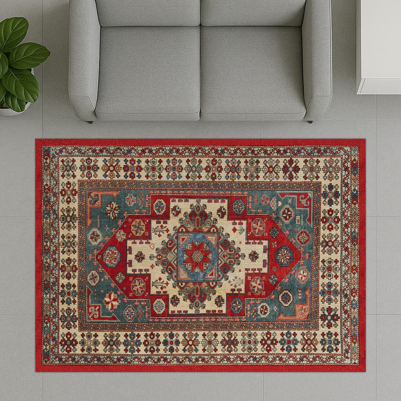 Moroccan Area Rug, Rectangle 140 x 200 cm
