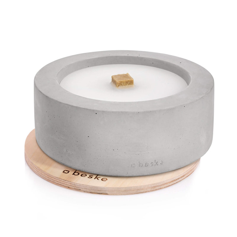 Unscented Jar Candle, 10cm H x 25cm W x 25cm D