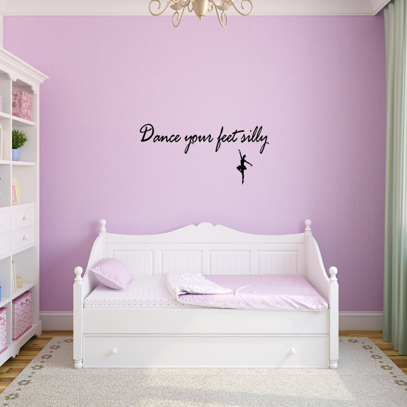 Décalcomanie murale danse de vos pieds DeWitt, H 22 po x l 44 po