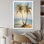 «Bronze Beach Sunny Palms Embrace», reproduction sur toile