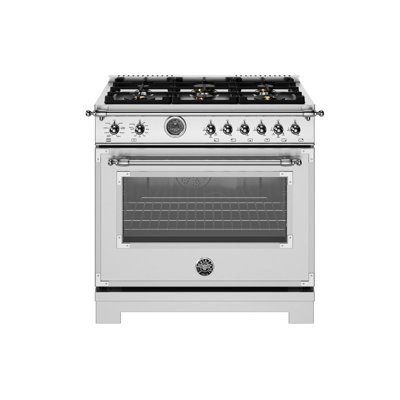 Bertazzoni 36" Dual Fuel Slide-in Convection Range