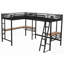 Lit mezzanine simple en métal sans sommier - robuste et polyvalent pour la chambre à coucher
