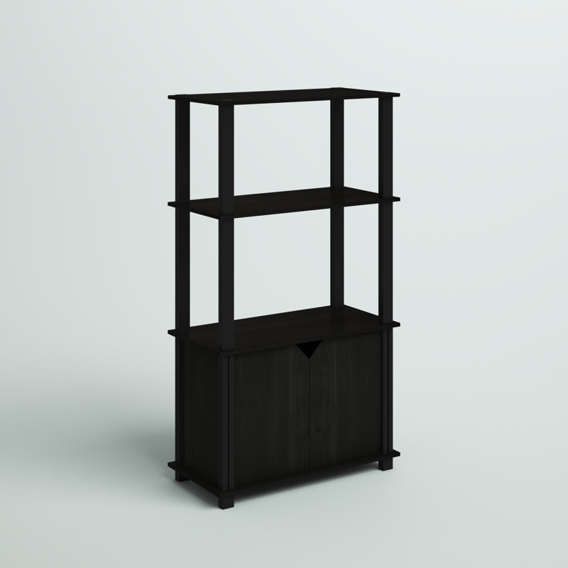 Margarida Storage Bookcase, Espresso/Black