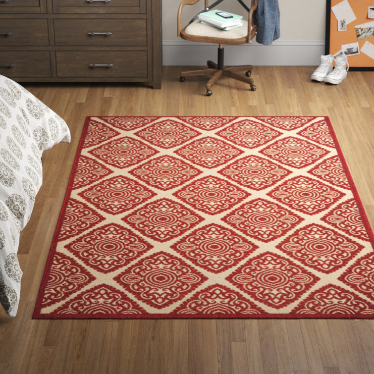 Burnell 100 Performance Ikat Indoor/Outdoor Area Rug