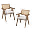 Ensemble de 2 chaises de style Mid-Century pour le salon, le restaurant, les chaises de style bohémien pour le bureau et le café