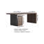 Bureau à domicile avec classeur mobile noir et noyer (59,8 po)-189352281-189352280
