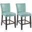 Tabouret de bar moderne en similicuir noir LUMera-438377056-530384752