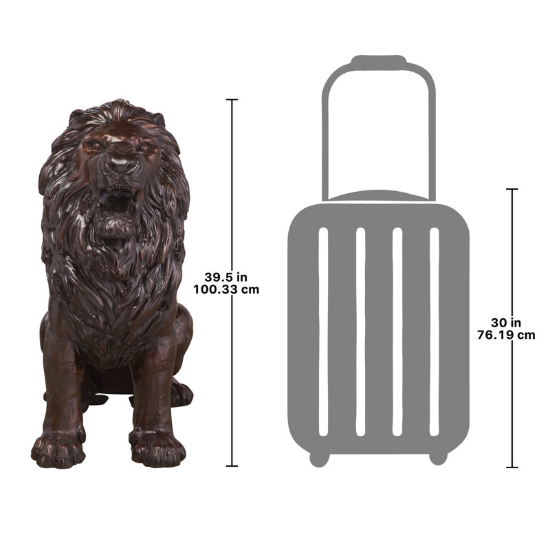 Animals Weather Resistant UV Resistant Metal Garden Statue