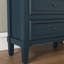 Blue Nightstand with Three Drawers, Fully Assembled-987399244