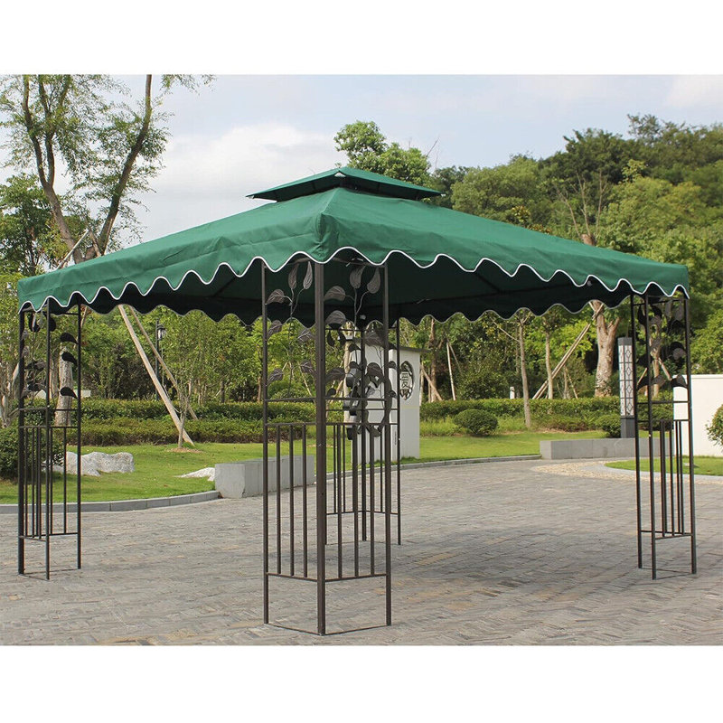 Abri de remplacement pour pavillon de jardin, 120 po x 120 po, Green Wave, 2 étages