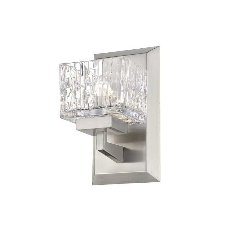 Bechard Steel LED Armed Sconce, Yes, Brushed Nickel