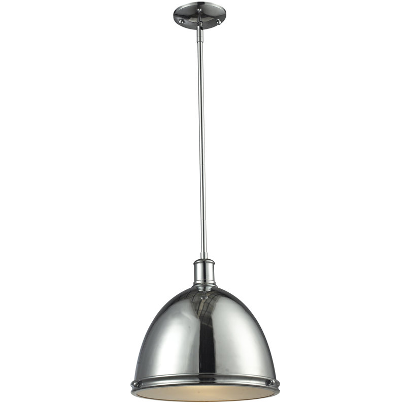 Luminaire suspendu 1 lumière Marquise, H 61,5 po x l 13 po x P 13 po, Chrome
