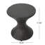 Table d'appoint marron multicolore de 40 cm, fonctionnelle et élégante pour l'extérieur, structure en fer, aucun assemblage requis, pratique et stylée pour tous les espaces.