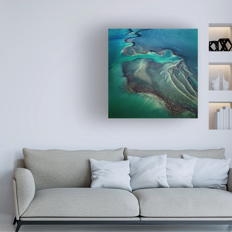 Sheldon Pettit Montgomery Reef Canvas Art, H 14 po x l 14 po