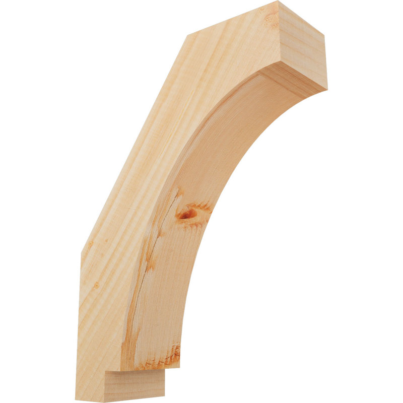 Attelle impériale du genou, Sapin de Douglas, H 14 po x l 3,5 po x P 10 po, Lisse