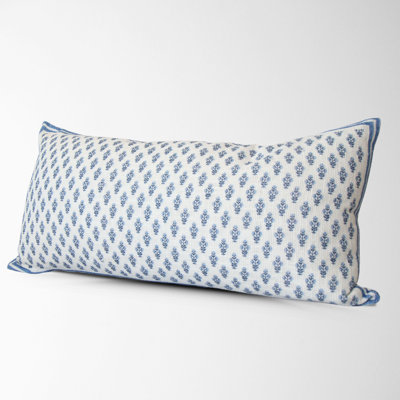 Celeste Mughal Flower Pillow Cover