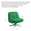 Chaise d'appoint pivotante en velours côtelé Minimalist