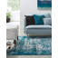 Tapis turquoise Madline-680606197