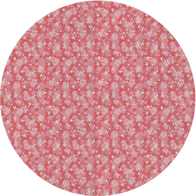 Tapis rouge/blanc à motifs Bearcreek
