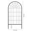 Treillis de jardin noir mat 4 pieds