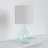  22.38" Blue Glass Modern Table Lamp for Living Room and Bedroom-849699789