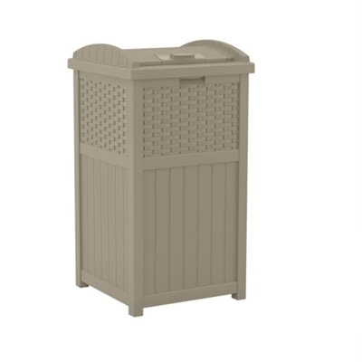 Poubelle dissimulée pour terrasse 33 gallons