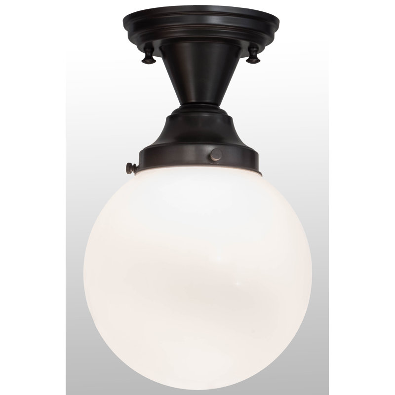 Schoolhouse & Early Electric Glass Semi Flush Mount