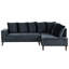 Adelya 3 Seater Velvet Corner Sofa -296070211