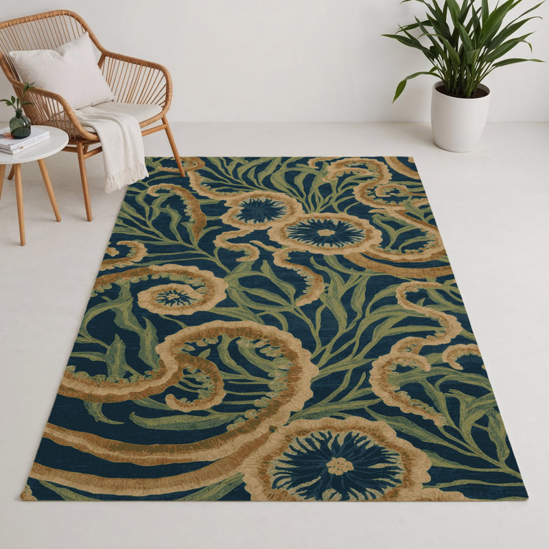 Tapis intérieur et extérieur gris Nature, Rectangle 5 pi x 7 pi