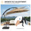 11 pi.  Parasol de patio en porte-à-faux avec base-1551592475