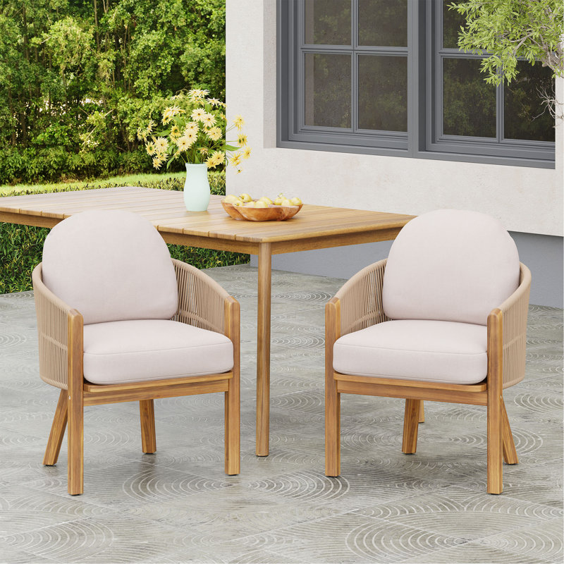 Chaise de salle à manger avec accoudoirs Grotta (ensemble de 2)