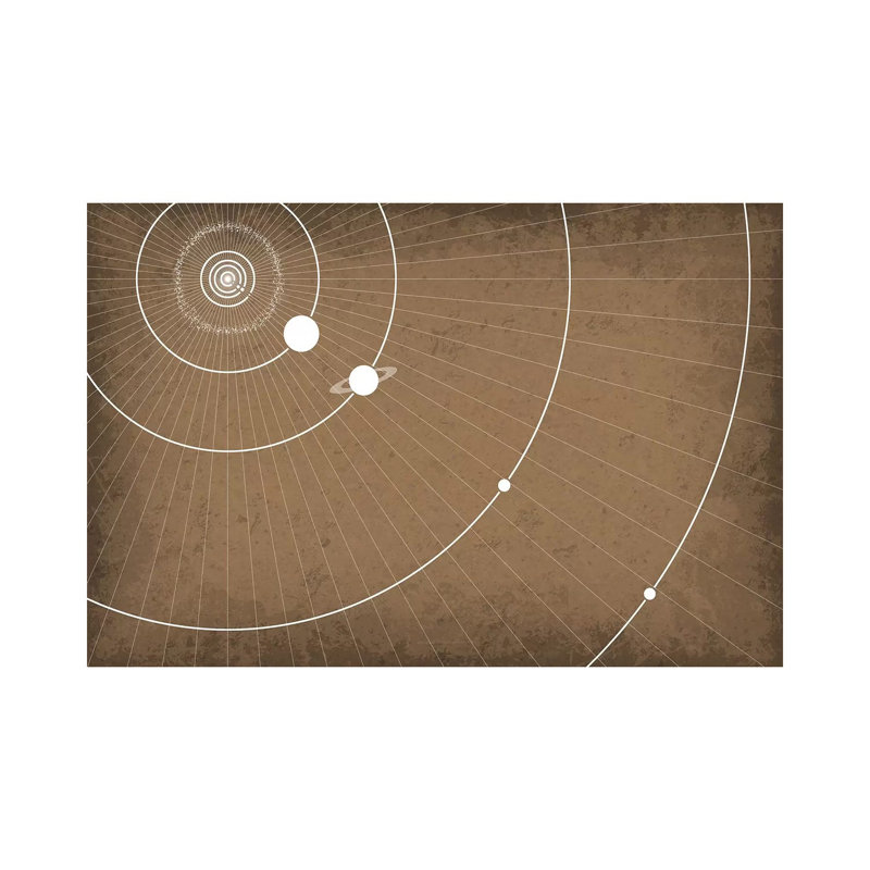 Planète orbes par GetYourNerdOn - impression sur toile tendue, H 26 po x l 40 po x P 1,5 po