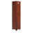 Walnut Corner Curio Cabinet With 4 Adjustable Shelves And On/Off Switch 70"W Tempered Glass Acrylic Back Panel-361809731
