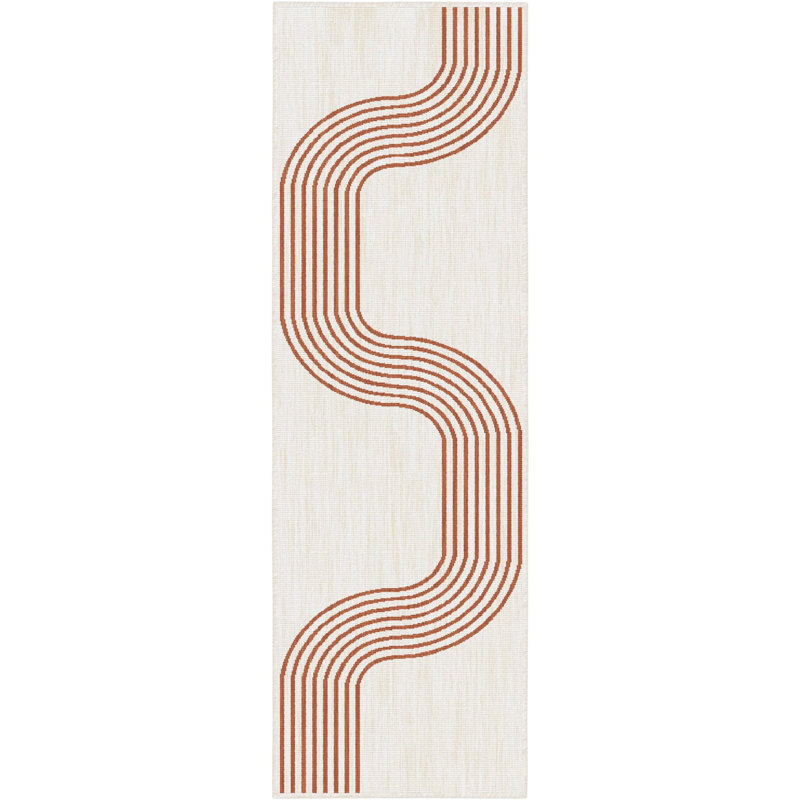 Runner Striped Flatweave Area Rug, Runner 60 x 150 cm
