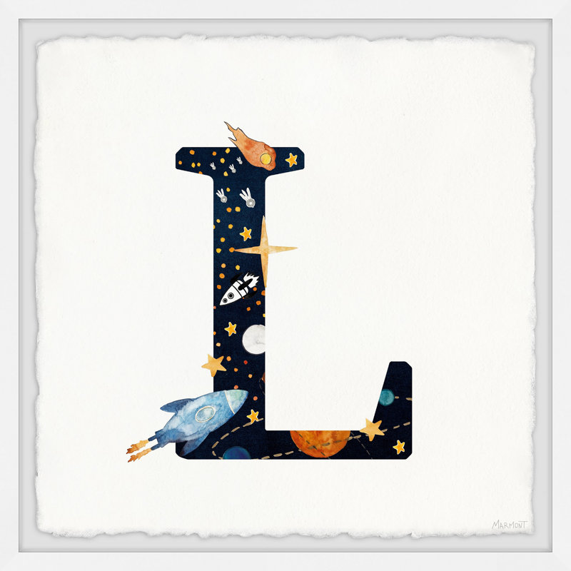 «Bilodeau L Is for Lion», reproduction encadrée, H 12 po x l 12 po x P 1,5 po