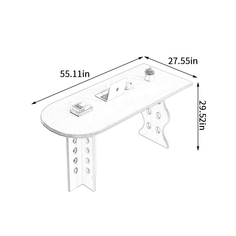 Annea, H 29,52 po x l 55,11 po x P 27,55 po