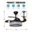 Ventilateur de plafond 42 po avec télécommande